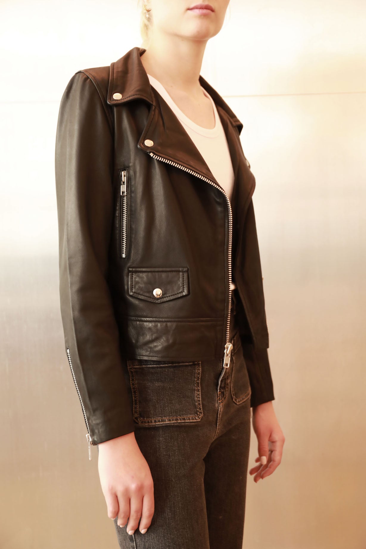 Tina Rocker Leather Jacket