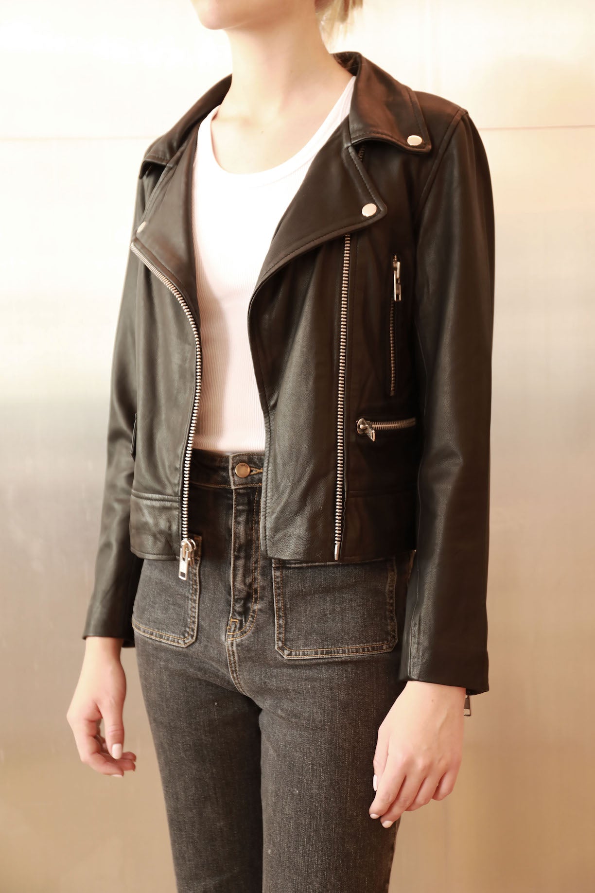 Tina Rocker Leather Jacket